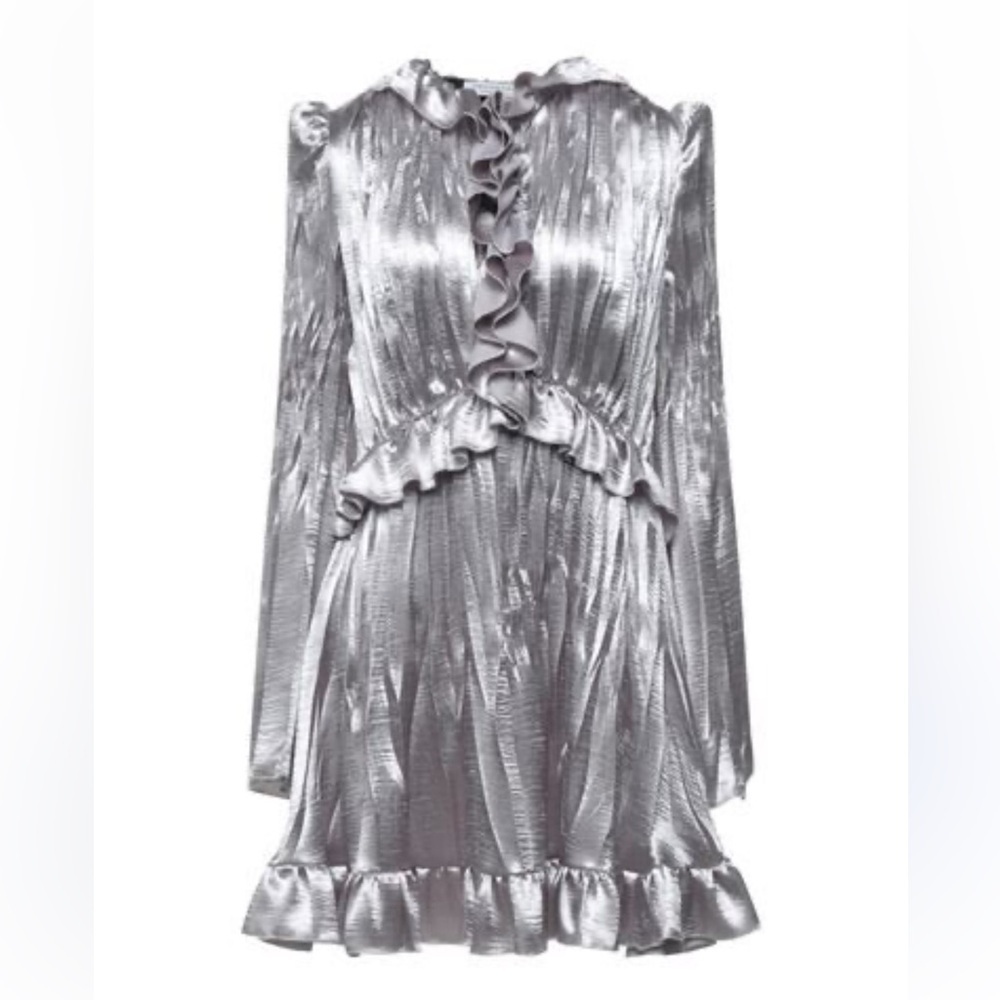 Philosophy di Lorenzo Serafini Silver Mini Dress